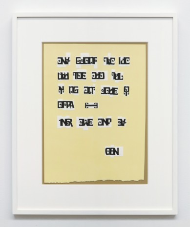 Bruno Munari, Scrittura Illeggibile di un popolo sconosciuto, 1973, Andrew Kreps Gallery