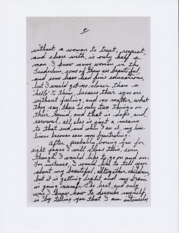 Lynn Hershman, Excerpt from 11page letter written to Roberta in response, 1973 ~ 1978 , ShanghART