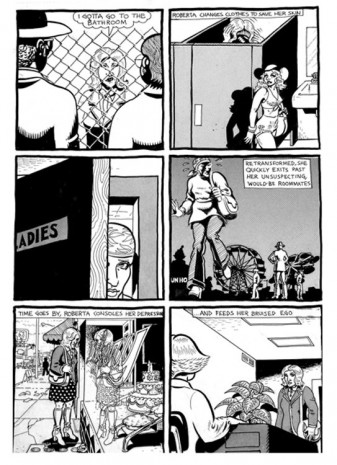 Lynn Hershman, Comics: Page 4. “Bathroom Escape”, 1975 , ShanghART