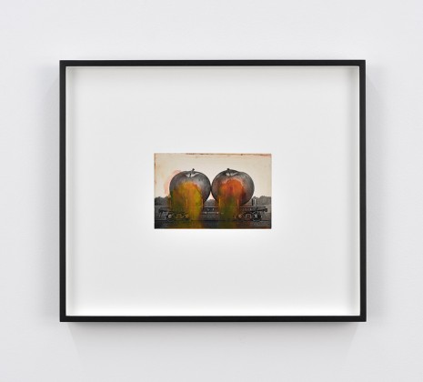 Tacita Dean, Found Postcard Monoprint (Pair of Apples), 2018, Marian Goodman Gallery