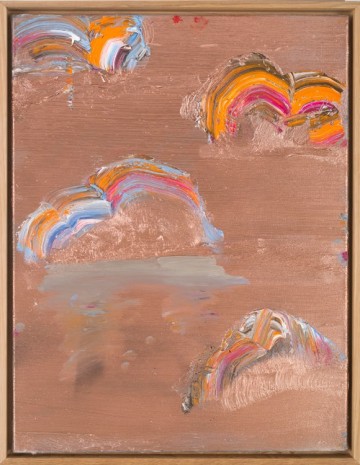 Benoît Maire, Peinture de nuages, 2018 , Galerie Nathalie Obadia