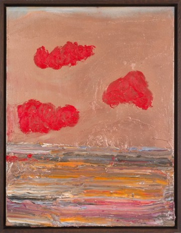 Benoît Maire, Peinture de nuages, 2018 , Galerie Nathalie Obadia
