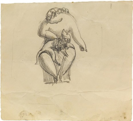 Elie Nadelman, Untitled (seated woman with poodle on lap), n.d. , Galerie Buchholz