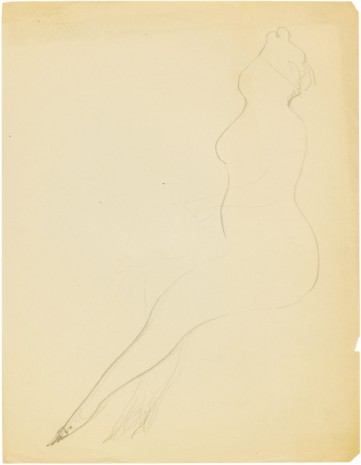 Elie Nadelman, Untitled (woman seated, in profile), n.d., Galerie Buchholz