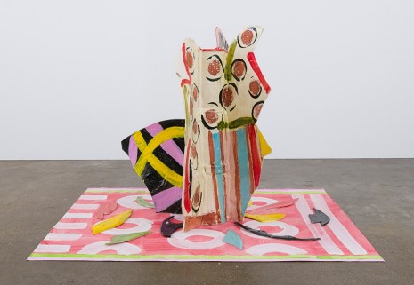 Betty Woodman, Aztec Vase and Carpet #8, 2015, David Kordansky Gallery