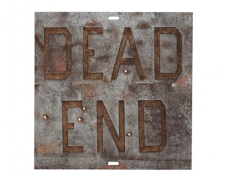 Ed Ruscha, Rusty Signs – Dead End 1, 2014 , Ibid