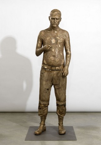 Marc Quinn, Zombie Boy (Rick) Cu Pb Nn Fe Mg Si, 2011, Galerie Thaddaeus Ropac