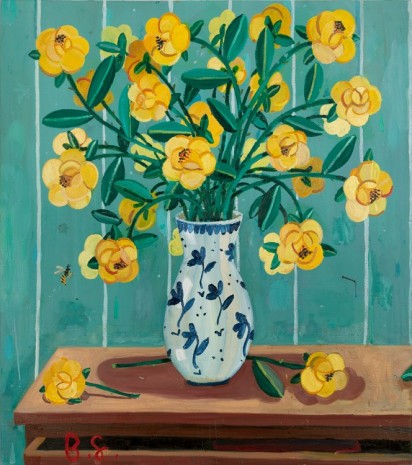 Ben Sledsens, Wasp and Yellow Flowers in a Vase, 2018	 , Tim Van Laere Gallery