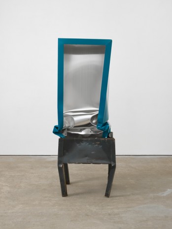 Angela de la Cruz, Crate (Turquoise), 2017, Lisson Gallery