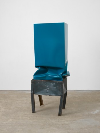 Angela de la Cruz, Crate (Turquoise) , 2017, Lisson Gallery