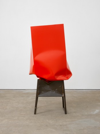 Angela de la Cruz, Crate (red with brown box), 2017 , Lisson Gallery