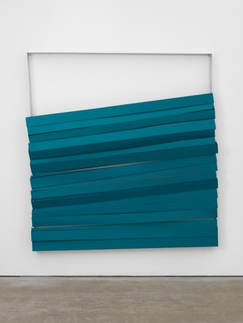 Angela de la Cruz, Shutter (Turquoise), 2017 , Lisson Gallery