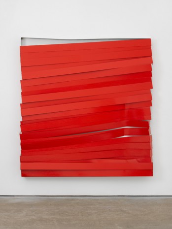 Angela de la Cruz, Shutter (Red), 2017 , Lisson Gallery