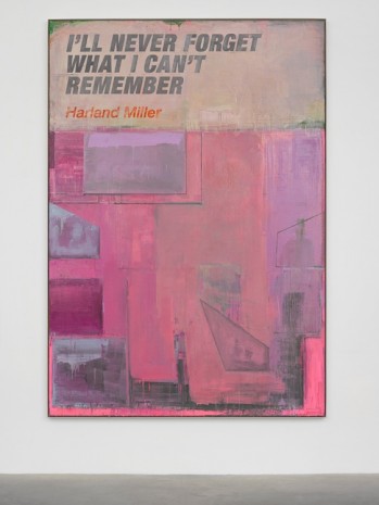 Harland Miller, Ill Never Forget What I Cant Remember, 2018, White Cube