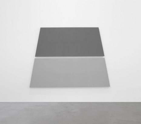 Alan Charlton, Dark + Light Grey Trapezium in 2 Parts, 2018, A arte Invernizzi