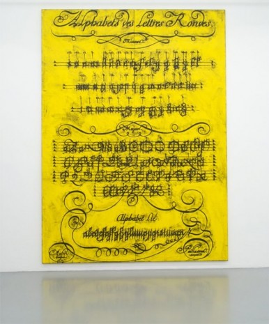 Matt Mullican, Untitled (Diderot, Alphabets des Lettres Rondes, Diptych), 2012, Galerie Micheline Szwajcer (closed)