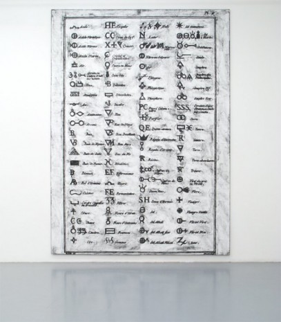 Matt Mullican, Untitled (Diderot, Symbols, Diptych), 2012, Galerie Micheline Szwajcer (closed)