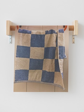 B. Wurtz, Untitled (Blue and White Checked Hand Towel), 2018 , Metro Pictures