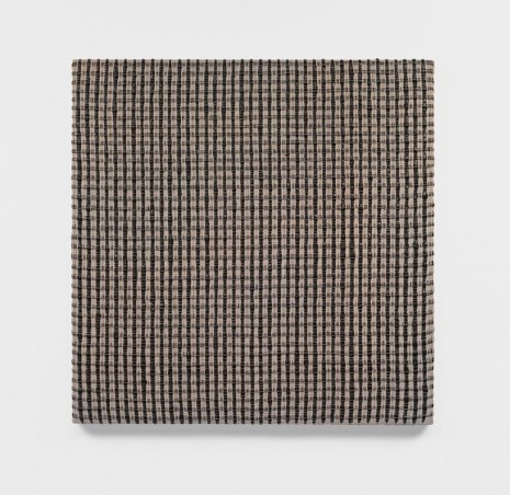 Analia Saban, Woven Grid as Warp and Weft (Black), 2018 , Tanya Bonakdar Gallery