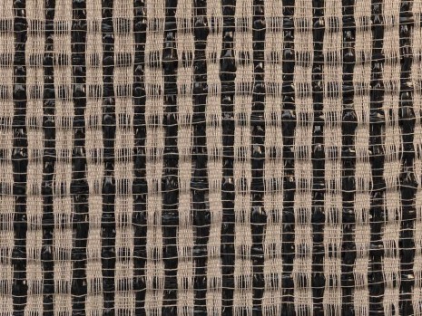 Analia Saban, Woven Grid as Warp and Weft (Black), 2018 , Tanya Bonakdar Gallery