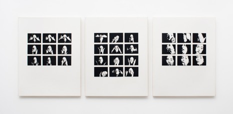 Hannah Wilke, Gestures (Triptych), 1974-76 , Alison Jacques