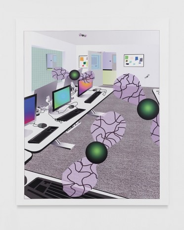 Michael Williams, Flies in Computer Lab, 2018 , David Kordansky Gallery