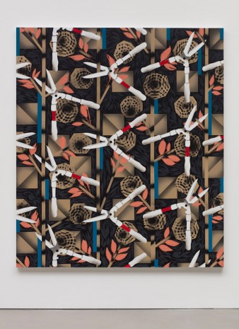 Lari Pittman, Portrait of a Textile (Cretonne), 2018 , Regen Projects