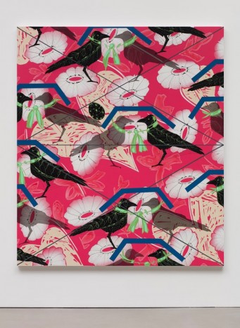 Lari Pittman, Portrait of a Textile (Silk Organza), 2018, Regen Projects