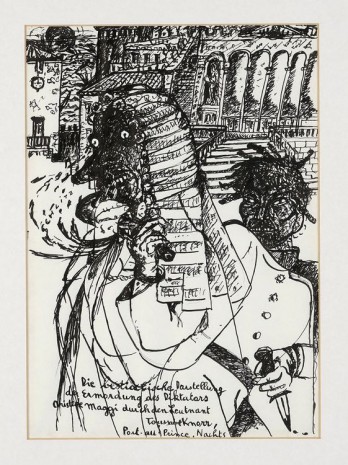 Michel Würthle, Die bestialische Darstellung der Ermordung des Diktators A. Maggi durch den Leutnant T. Knorr, 1995 , Contemporary Fine Arts - CFA