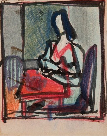 Franz Kline, Woman at a Table, circa 1946 , Hollis Taggart