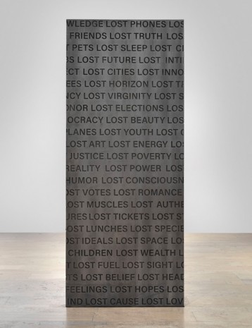 Robert Longo, More/Lost Monoliths, 2018, Capitain Petzel