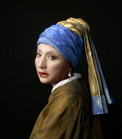 Yasumasa Morimura, Vermeer Study: Looking Back (Mirror), 2008   , Luhring Augustine