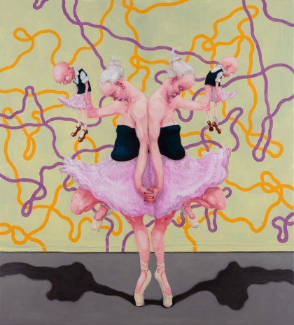 Michael Kvium, A Dancing Show, 2018, Tang Contemporary Art