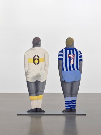 Konrad Lueg, Zwei Fussballer (Two soccer players), 1964, Sies + Höke Galerie