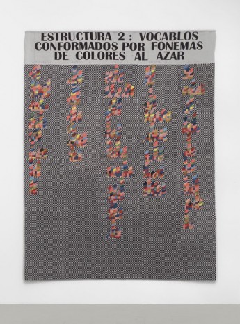 Teresa Burga, Borges / Tapestry, 1974 / 2018, Galerie Barbara Thumm