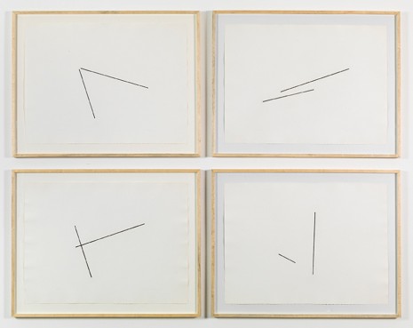 Fred Sandback, Untitled (from the series Four Variations of Two Diagonal Lines), 1976, Marian Goodman Gallery