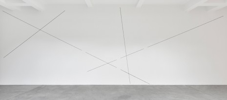 Fred Sandback, Untitled (Sculptural Study, Four-part Wall Construction), 1999/2008, Marian Goodman Gallery