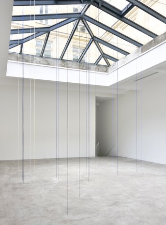 Fred Sandback, Untitled (Sculptural study, Eighteen-part Architectonic Vertical Construction), 1987/2018 , Marian Goodman Gallery