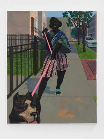 Kerry James Marshall, Untitled (Dog Walker), 2018 , David Zwirner