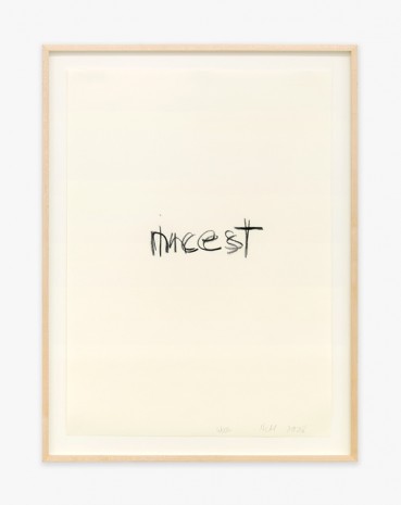 Richard Hell + Christopher Wool, Incest/Nicest, 2008, Venus Over Manhattan