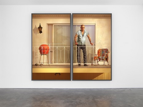 Rodney Graham, Tattooed Man on Balcony, 2018 , Lisson Gallery