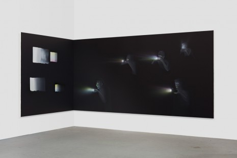 Tala Madani, Corner Projection with Squares, 2018 , 303 Gallery