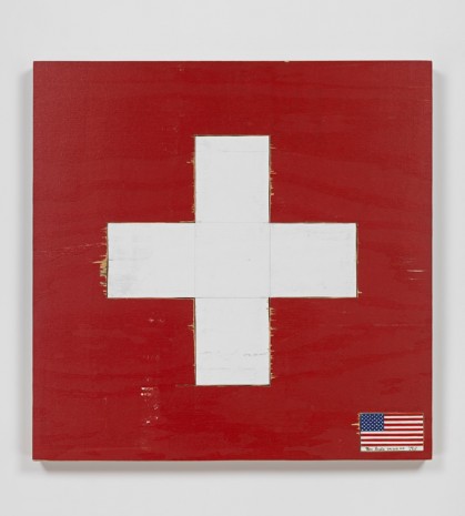 Tom Sachs, Swiss Flag, 2018 , Galerie Thaddaeus Ropac