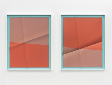 John Houck, Accumulator #20, 3 Colors #B2DAE5, #B4867B, #B46E5C, 2018 , Marianne Boesky Gallery