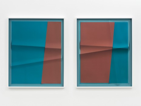 John Houck, Accumulator #21, 3 Colors #829AA8, #8F6B69, #007D98, 2018, Marianne Boesky Gallery