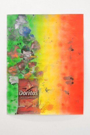 Tom Holmes, Untitled Arrangement (Doritos green yellow red), 2011, Galerie Catherine Bastide