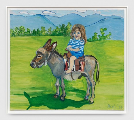 Alice Neel, Elizabeth on the Donkey, 1977 , Xavier Hufkens