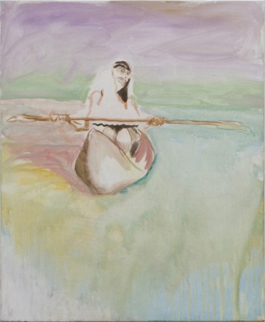 Siegfried Anzinger, Frau im Kanu, 2011 , Galerie Elisabeth & Klaus Thoman