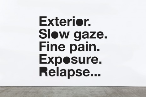 Liam Gillick, Exterior. Slow Gaze., 2015 , Galerie Eva Presenhuber