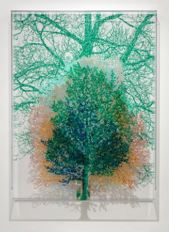 Charles Gaines, Numbers and Trees: Tiergarten Series I: Tree #6, Cara, 2018, Galerie Max Hetzler